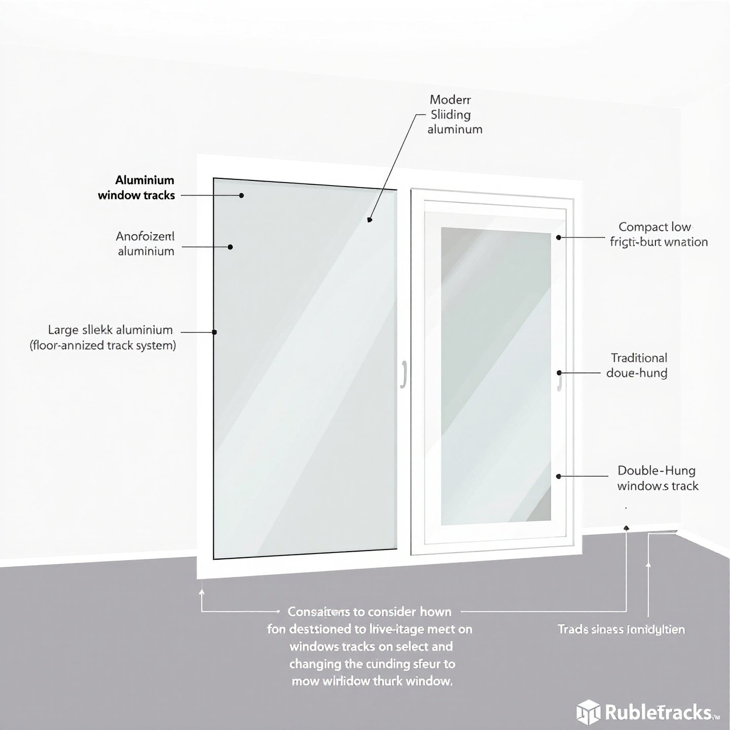 factors to consider when choosing aluminum window tracks