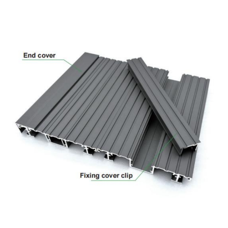 Lightweight yet strong aluminium decking panels perfect for patios, terraces, and other outdoor applications.