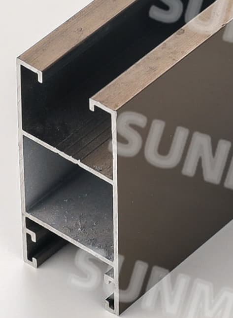 champagne anodized aluminum profile